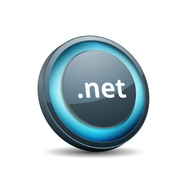 Net Domain Name Button Vektor Illustration — Stockvektor