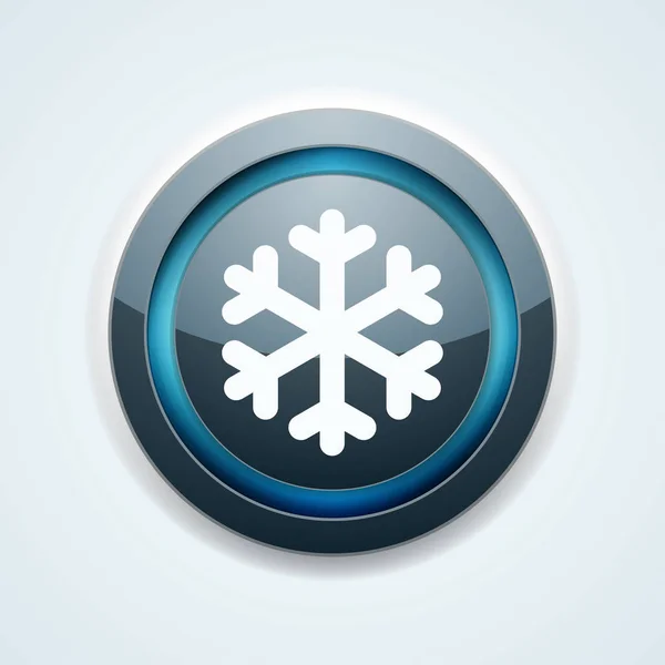 Сніжинка Веб Іконка Вектор Ілюстрація — стоковий вектор