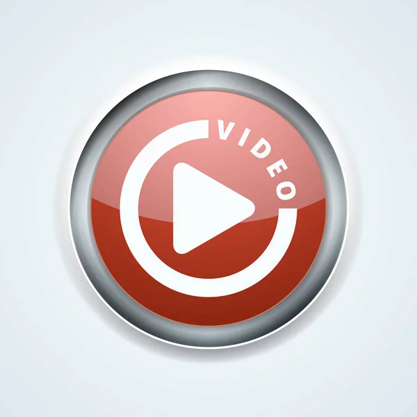 Ícone de reprodução de vídeo — Vetor de Stock