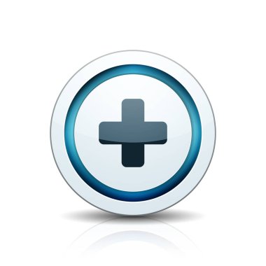 artı beyaz arka plan, vektör, illüstrasyon izole düz simge