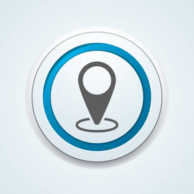 GPS konumu sembolü, vektör, illüstrasyon