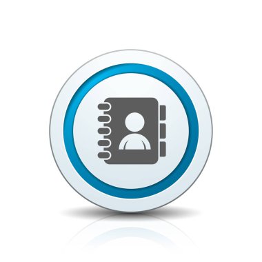 telefon rehberi düğmesini, vektör, illüstrasyon