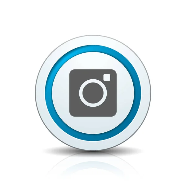 Volet de caméra avec icône d'ouverture — Image vectorielle