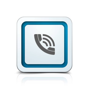 Telefon çağrı işareti düğmesini, vektör, illüstrasyon