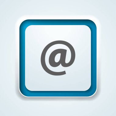 E-posta web düğmesini, vektör, illüstrasyon