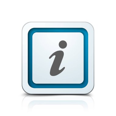 Bilgi işareti düğmesini, vektör, illüstrasyon 