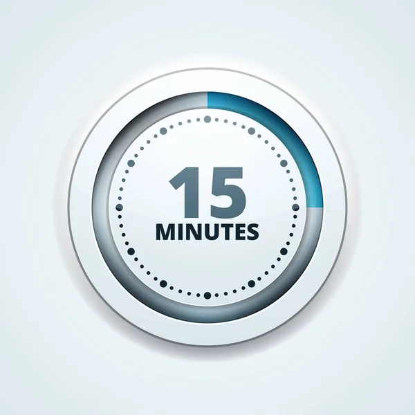 Minutes Icône Minuterie Isolée Sur Fond Blanc Vecteur Illustration — Image vectorielle