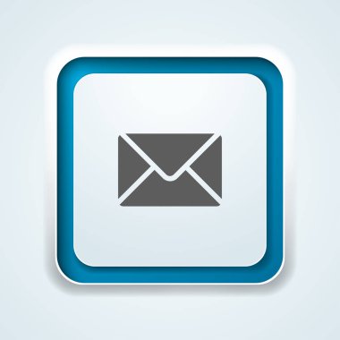 posta zarfı simgesi, vektör illüstrasyonu