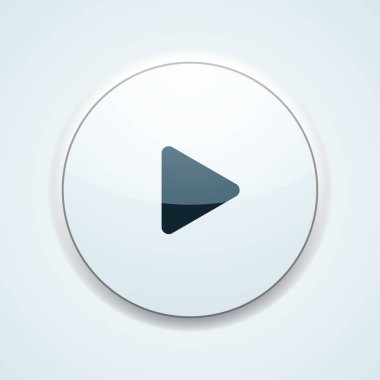 çalma düğmesi simgesi, vektör illüstrasyonu