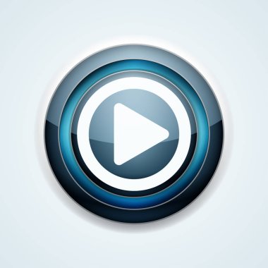 çalma düğmesi simgesi, vektör illüstrasyonu