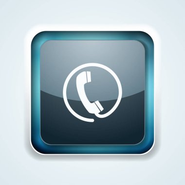 cep telefonu işareti düğmesini, vektör, illüstrasyon