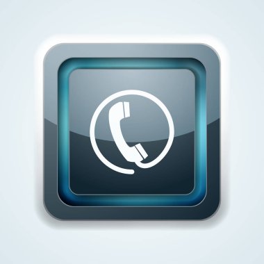 cep telefonu işareti düğmesini, vektör, illüstrasyon