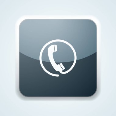 cep telefonu işareti düğmesini, vektör, illüstrasyon