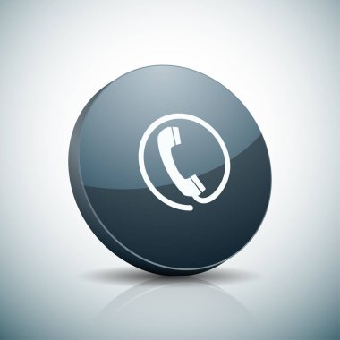 cep telefonu işareti düğmesini, vektör, illüstrasyon