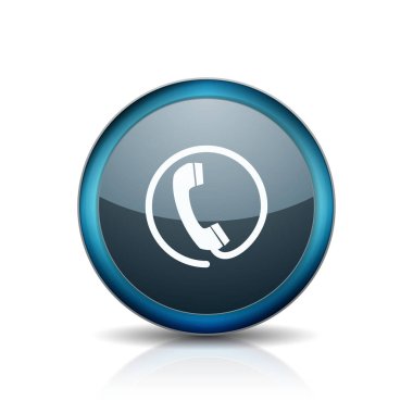 cep telefonu işareti düğmesini, vektör, illüstrasyon