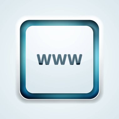 www internet en az stili düğmesini, vektör çizim 