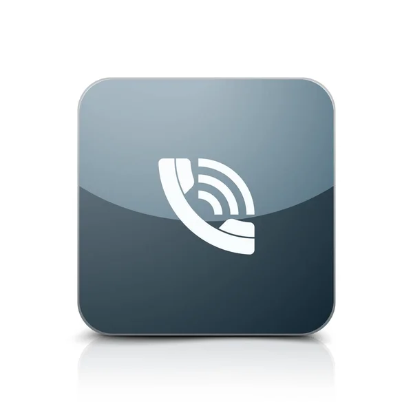 Ακουστικό Σήμα Κουμπί Που Απομονώνονται Λευκό Φόντο Διάνυσμα Εικονογράφηση — Διανυσματικό Αρχείο