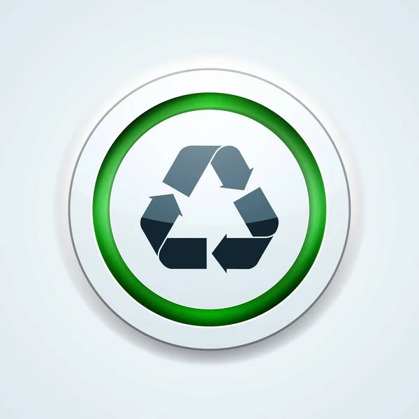 Recycle Arrows Icon Vector Illustration — Stock Vector