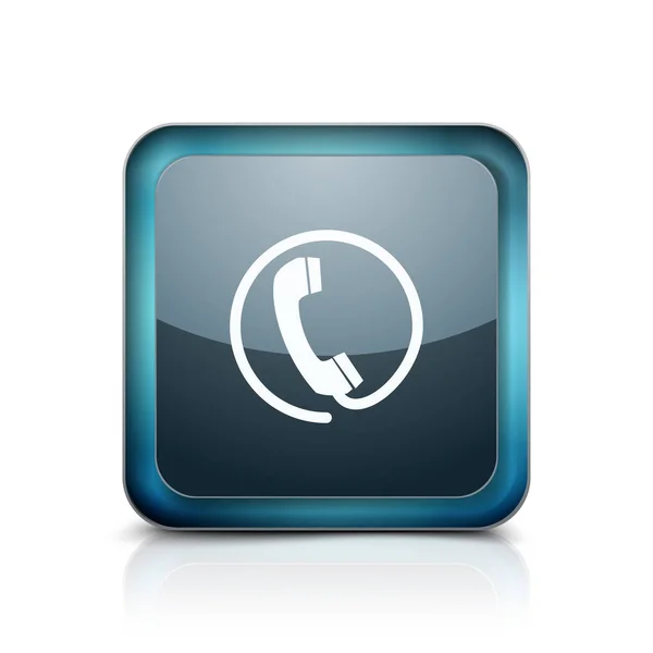 Handset Sign Button Vector Illustration — Stock Vector