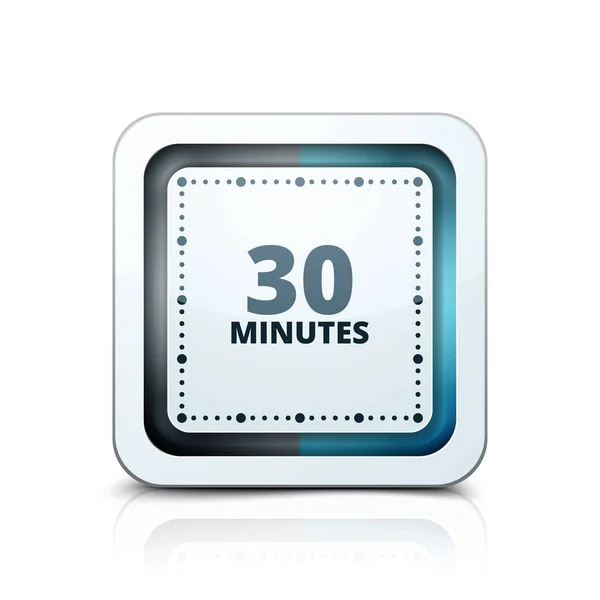 Minutes Timer Minimal Style Icon Vector Illustration — стоковый вектор