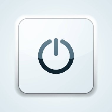 başlangıç güç düğmesini işaret, vektör, illüstrasyon