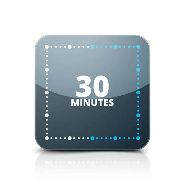 Minutes Timer Minimal Style Icon Vector Illustration — Stock Vector