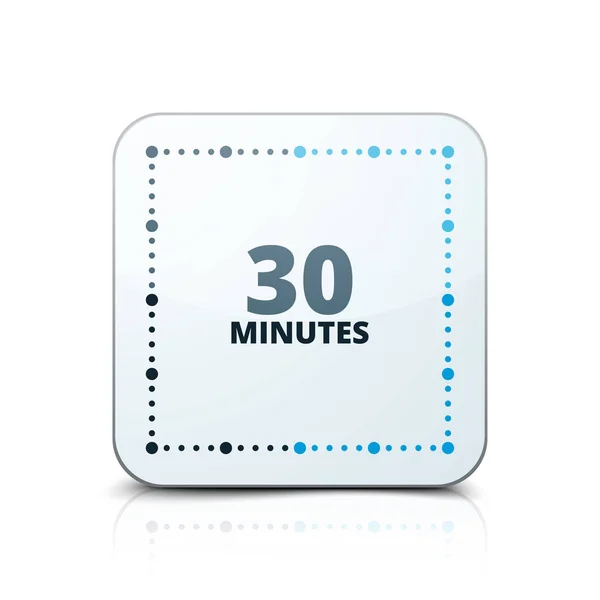 Minuter Timer Minimal Stilikon Vektor Illustration — Stock vektor