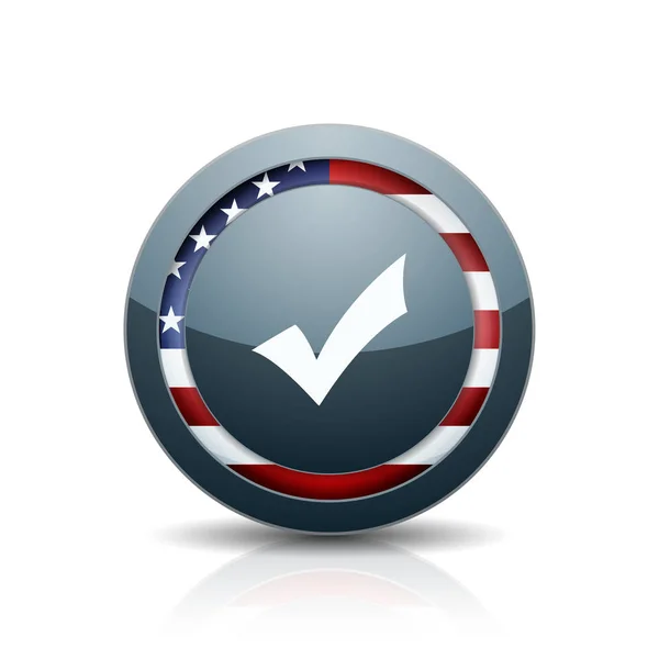EE.UU. escudo de marca de verificación — Archivo Imágenes Vectoriales