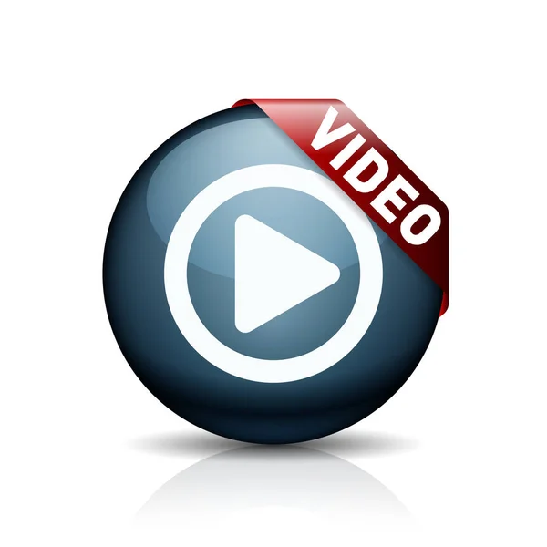 Video play icon — Stock Vector