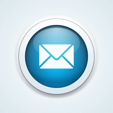 posta zarfı simgesi, vektör illüstrasyonu