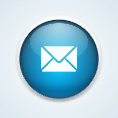 posta zarfı simgesi, vektör illüstrasyonu