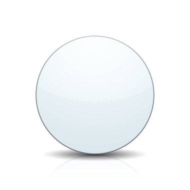 düğme gerçekçi simgesi, vektör çizim