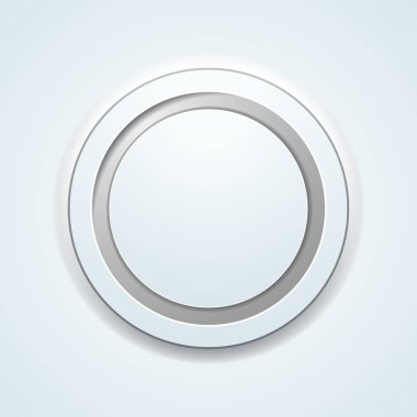 düğme gerçekçi simgesi, vektör çizim