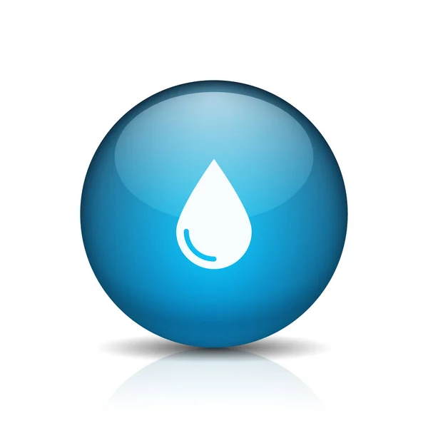 Water Drop Icon Isolated White Background Vector Illustration — Stock Vector