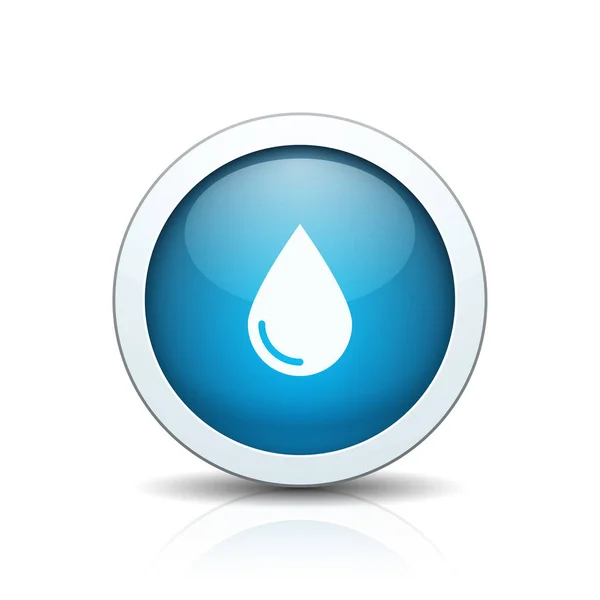 Water Drop Icon Isolated White Background Vector Illustration — Stock Vector