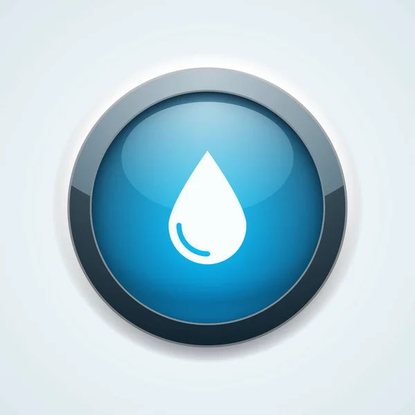 Water Drop Icon Isolated White Background Vector Illustration — Stock Vector