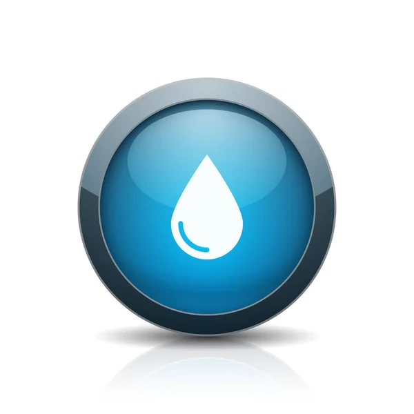 Water Drop Icon Isolated White Background Vector Illustration — Stock Vector