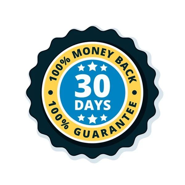 Days Money Back Guarantee Icon Vector Illustration — Stock Vector