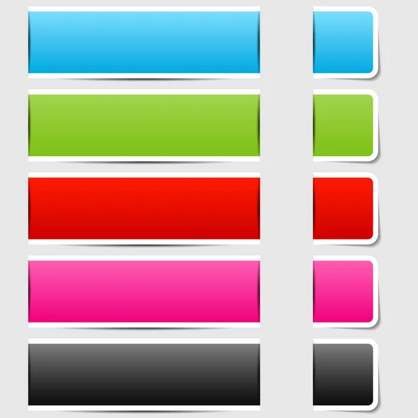 Set of color tags — Stock Vector