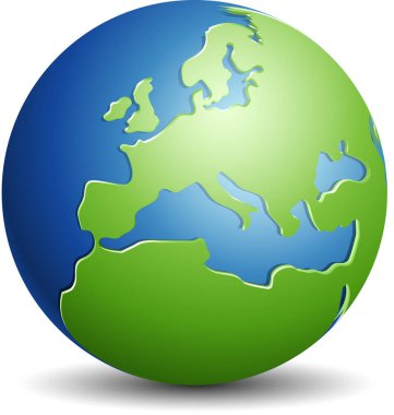 Basit kutsal kişilerin resmi, vektör, illüstrasyon Küre