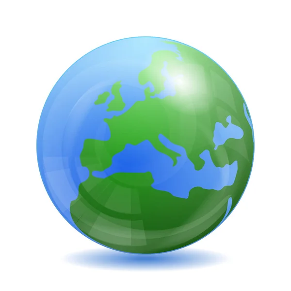 Globus Einfaches Symbol Vektor Illustration — Stockvektor
