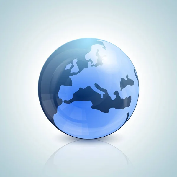 Globe Απλό Εικονίδιο Διάνυσμα Εικονογράφηση — Διανυσματικό Αρχείο