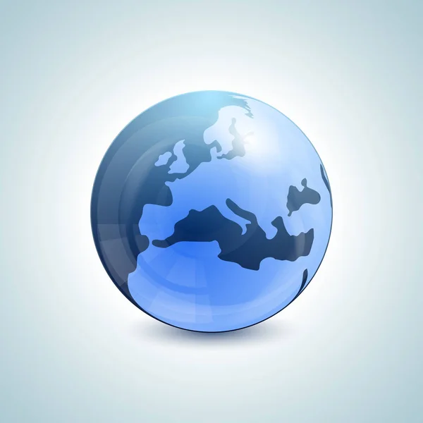 Globe Απλό Εικονίδιο Διάνυσμα Εικονογράφηση — Διανυσματικό Αρχείο