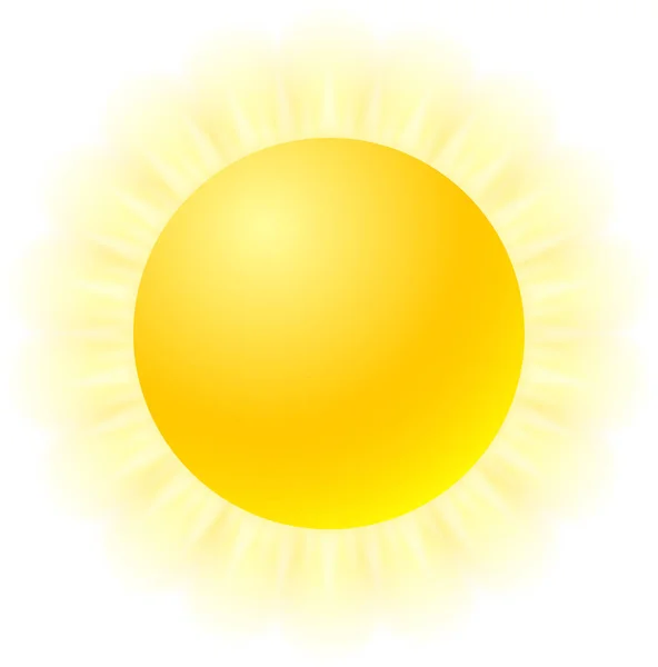 Гаряче Сонце Значок Вектор Ілюстрація — стоковий вектор