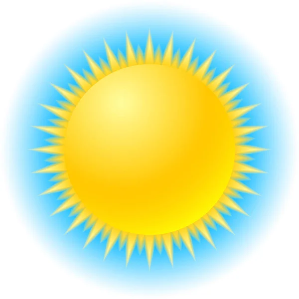 Гаряче Сонце Значок Вектор Ілюстрація — стоковий вектор