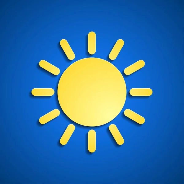 Hot Sun Icon Vector Illustration — Stock Vector