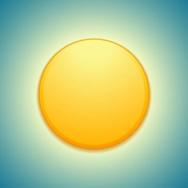 Hot Sun Icon Vector Illustration — Stock Vector
