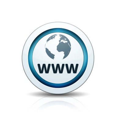 www internet en az stili düğmesini, vektör çizim 