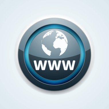 www internet en az stili düğmesini, vektör çizim 