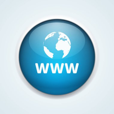 www internet en az stili düğmesini, vektör çizim 